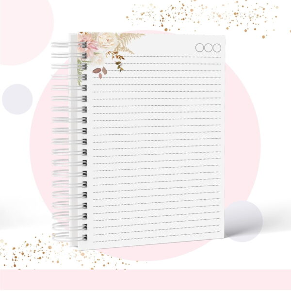 Caderno Floral - Modelo 8 - Arquivo Digital - Imagem 2