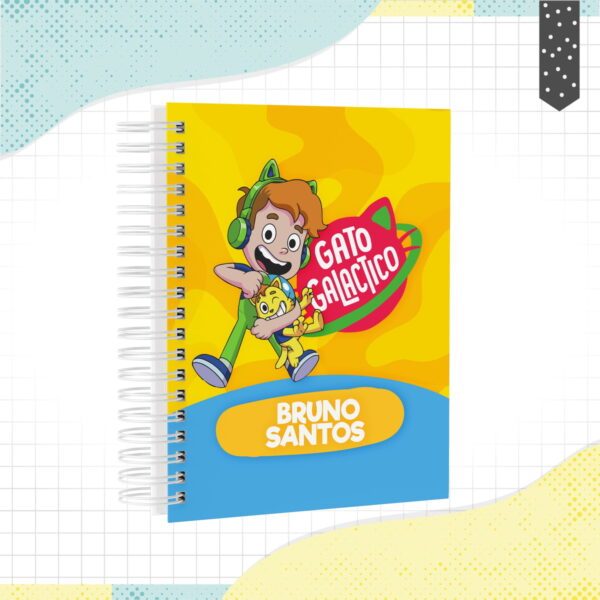 caderno gato galactico arquivo digital caderno geral