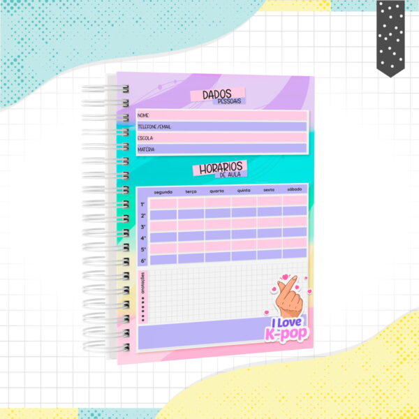Caderno KPOP Menina - Arquivo Digital - Imagem 2