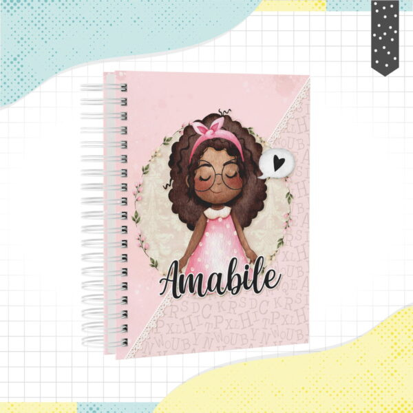 caderno menina negra arquivo digital caderno