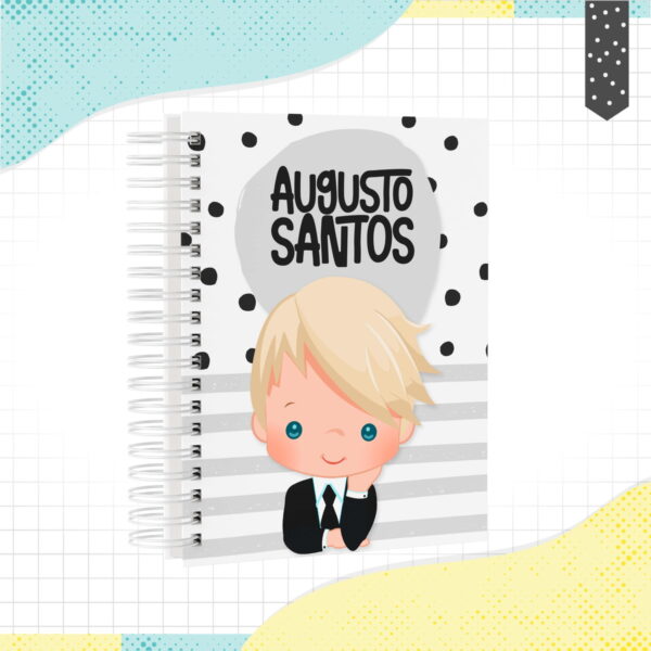 caderno menino loiro arquivo digital arte digital