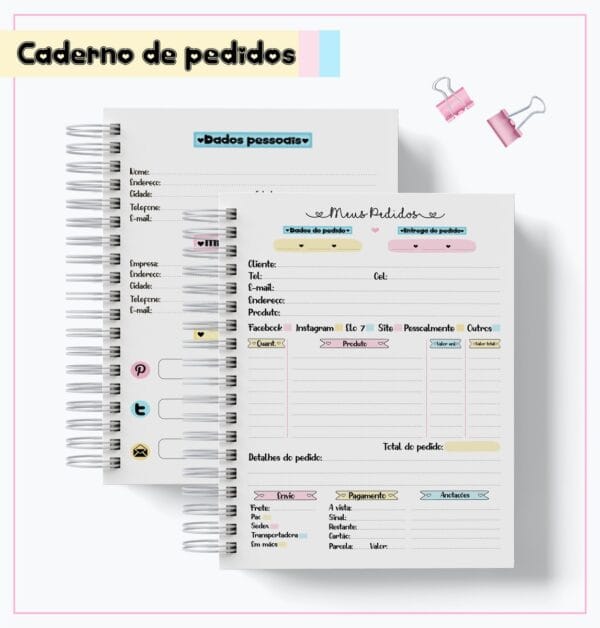Caderno Meus Pedidos 01 - Arquivo Digital