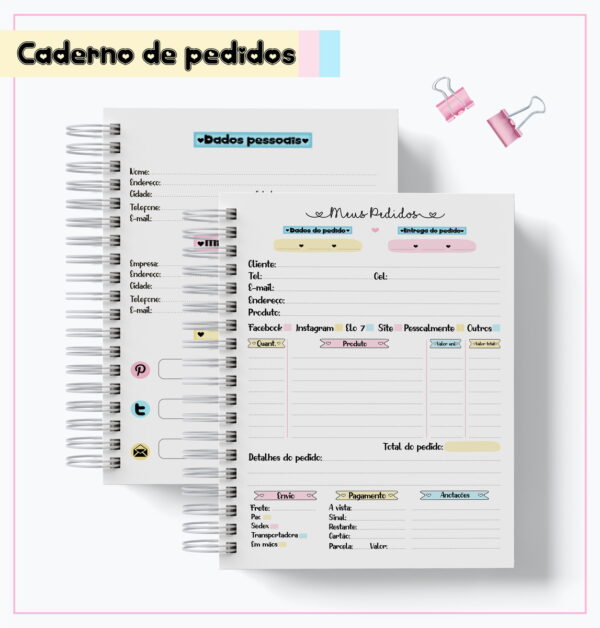 Caderno Meus Pedidos 04 - Arquivo Digital - Imagem 2