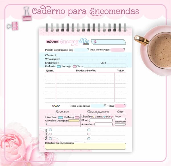 Caderno Minhas Encomendas - Arquivo Digital