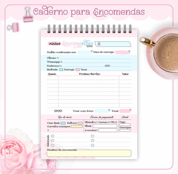 Caderno Minhas Encomendas - Arquivo Digital - Imagem 3