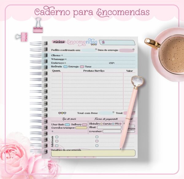 Caderno Minhas Encomendas - Arquivo Digital - Imagem 2