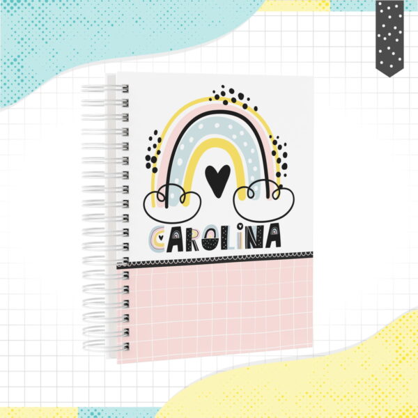caderno minimalista menina arquivo digital scrapbook