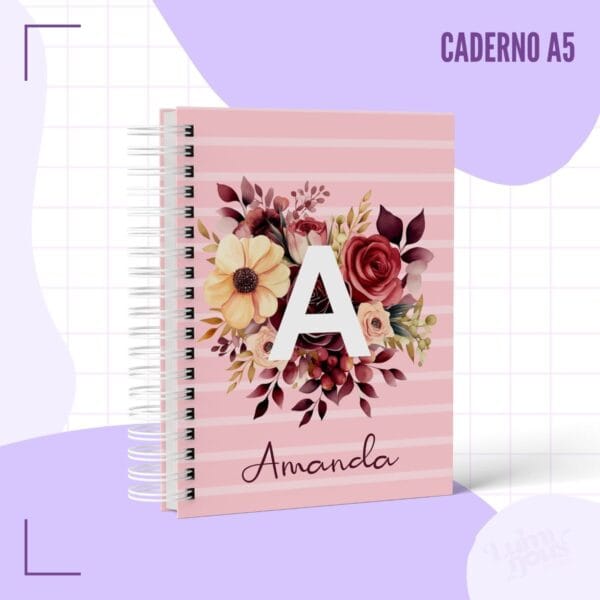 caderno pautado a5 alfabeto arquivo digital escolar