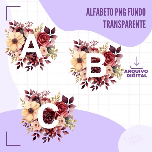 Caderno Pautado A5 Alfabeto - Arquivo Digital - Imagem 3