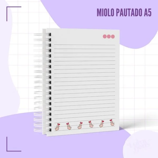 Caderno Pautado K-pop - Arquivo Digital - Imagem 2