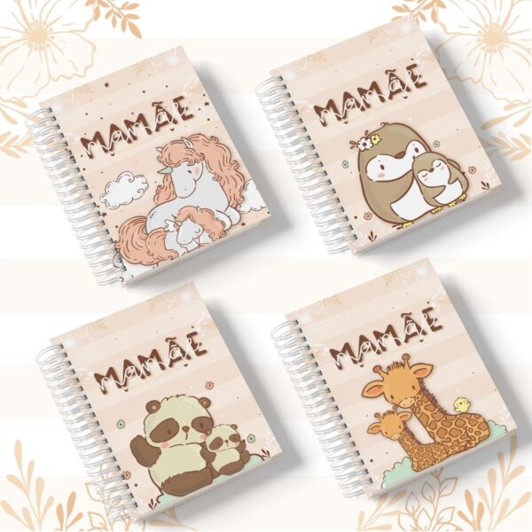 Caderno Pautado Mamãe e Vovó Animais - Arquivo Digital - Imagem 3