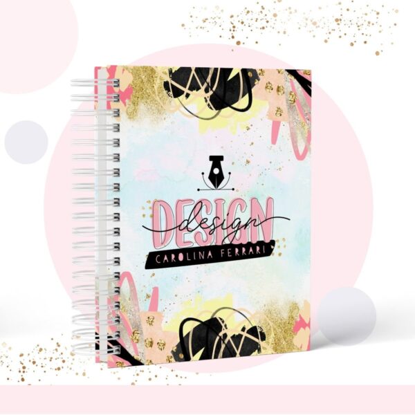 caderno pautado profissao design arquivo digital scrapbook
