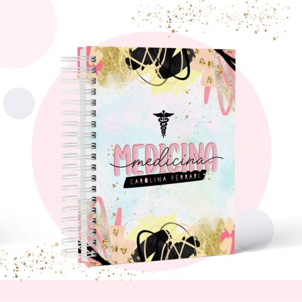 caderno pautado profissao medicina arquivo digital personalizacao 1
