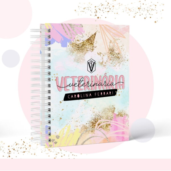 caderno pautado profissao veterinaria arquivo digital papel e scrapbook