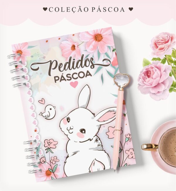 caderno pedidos pascoa coelhinha arquivo digital caderno pedidos pascoa coelhinha
