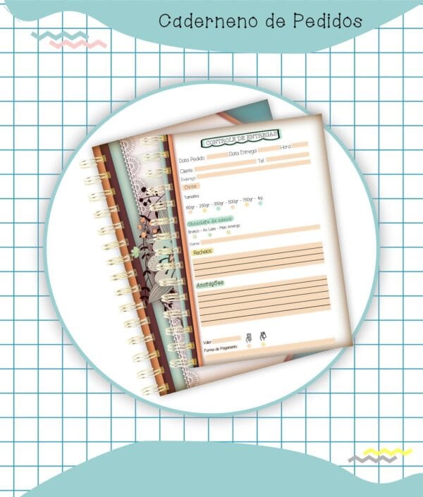 Caderno Pedidos Páscoa Mod2 - Arquivo Digital - Imagem 2