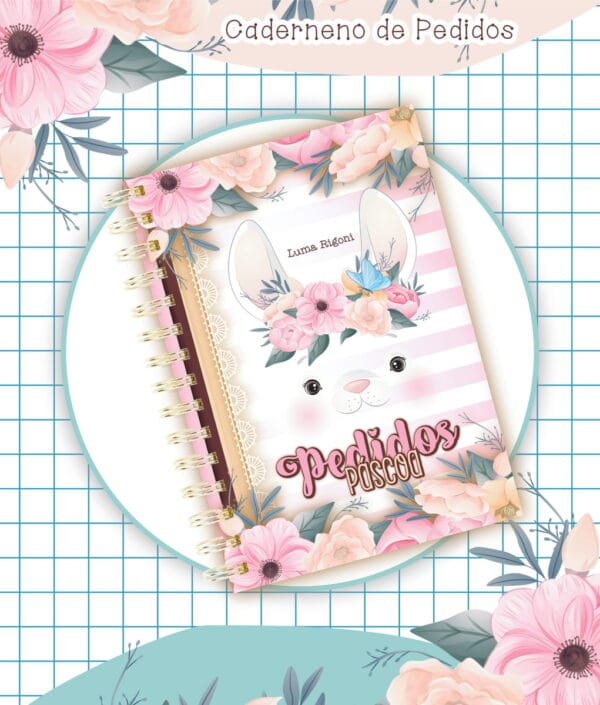 caderno pedidos pascoa mod4 arquivo digital papelaria