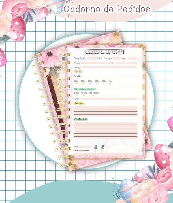 Caderno Pedidos Páscoa Mod5 - Arquivo Digital - Imagem 2
