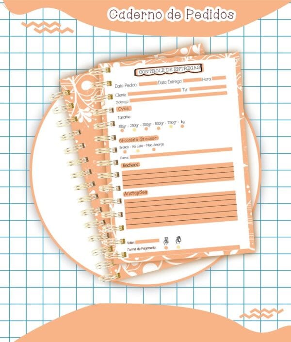 Caderno Pedidos Páscoa Mod6 - Arquivo Digital - Imagem 2