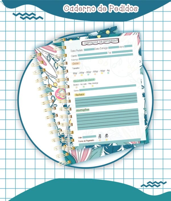 Caderno Pedidos Páscoa Mod7 - Arquivo Digital - Imagem 2