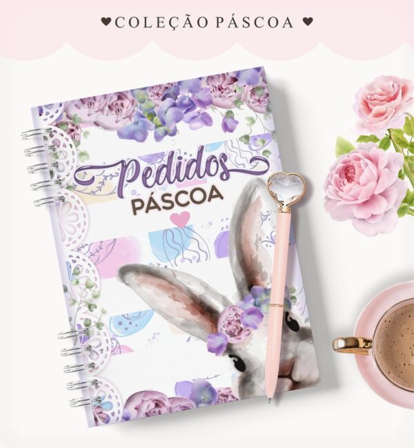 caderno pedidos pascoa roxo arquivo digital caderno pedidos pascoa 2023