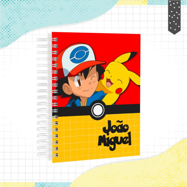 caderno pokemon arquivo digital pautado
