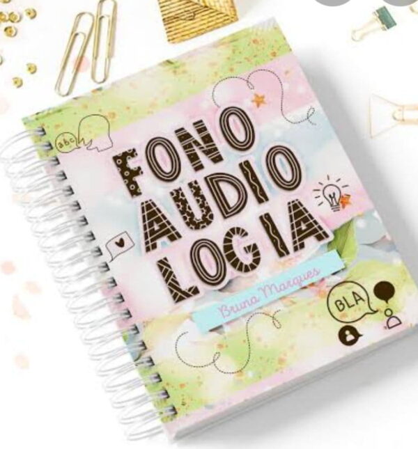 caderno profissao fonoaudiologia arquivo digital papelaria personalizada