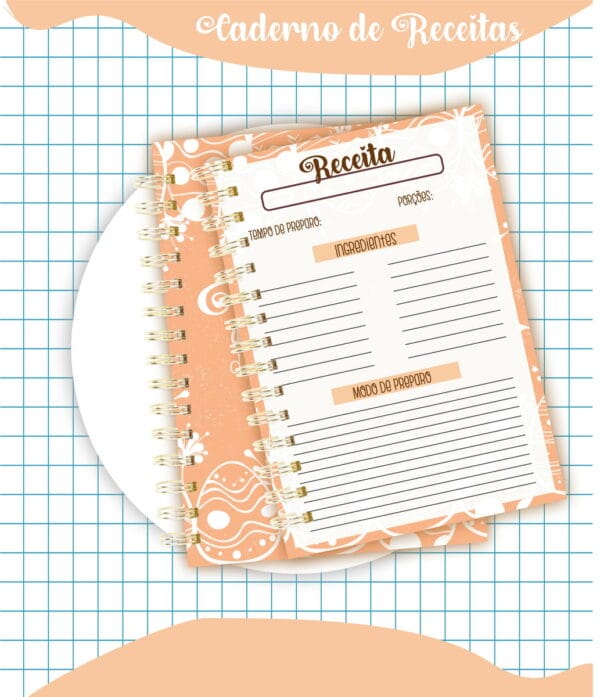 Caderno Receitas Páscoa Mod01 - Arquivo Digital - Imagem 2