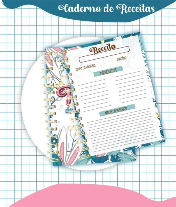 Caderno Receitas Páscoa Mod02 - Arquivo Digital - Imagem 2