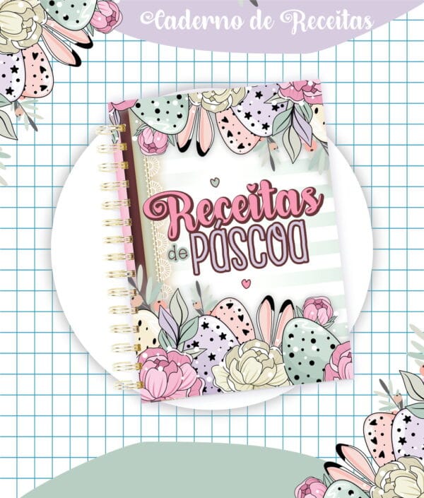 caderno receitas pascoa mod03 arquivo digital anotacao pedido pascoa