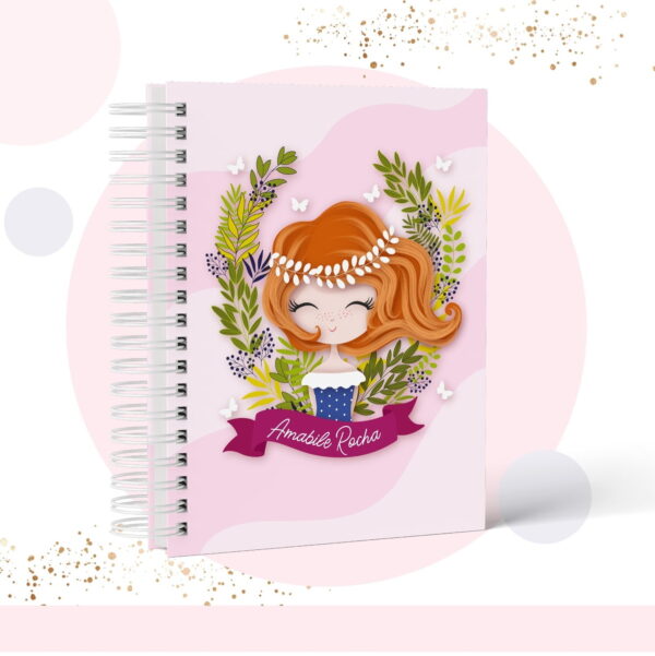 caderno teen menina modelo 3 arquivo digital caderno teen menina