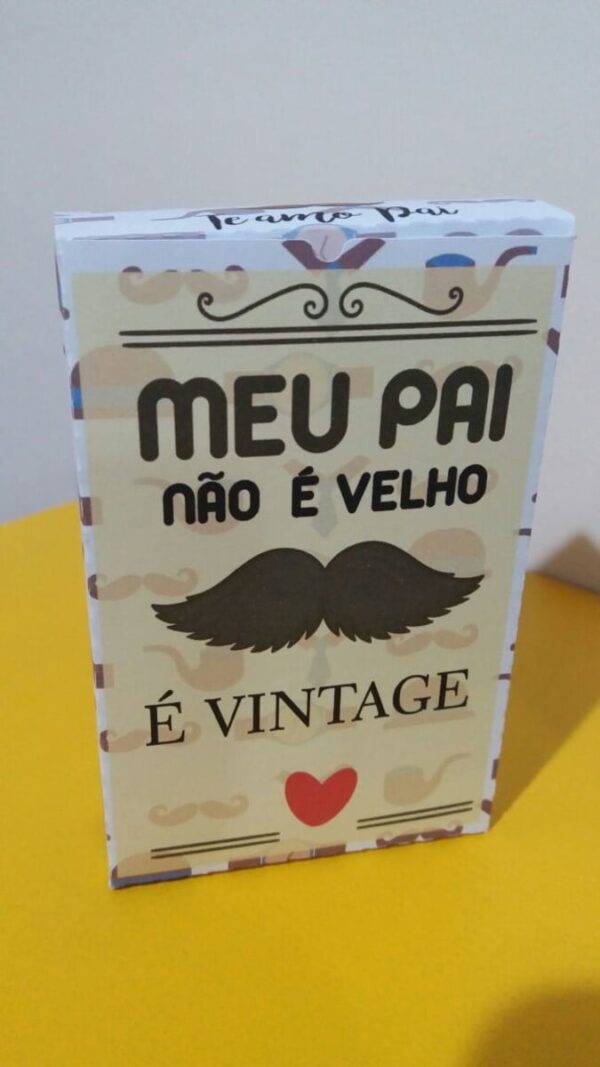 caixa 6 doces pai vintage arquivo digital embalagem dia dos pais