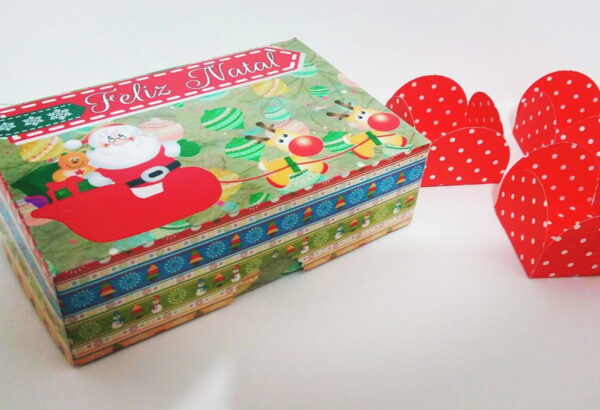 Caixas 06 Doces com Cola Natal - Arquivo Digital
