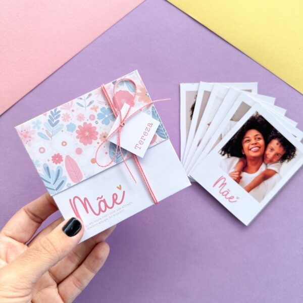 Caixinha Fotos Polaroid Dia das Mães Para Imprimir e Montar