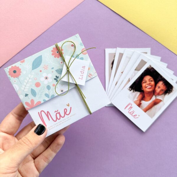 Caixinha Fotos Polaroid Dia das Mães Para Imprimir e Montar