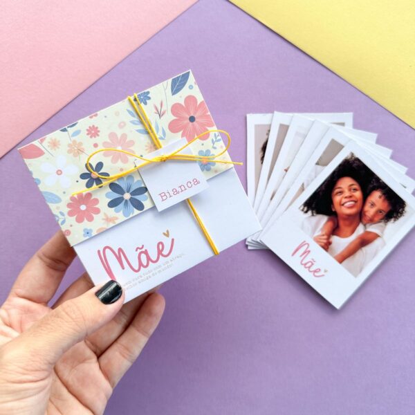 Caixinha Fotos Polaroid Dia das Mães Para Imprimir e Montar