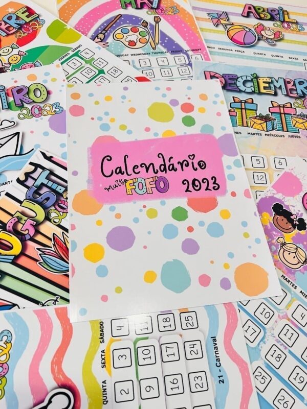 Calendário Infantil 2023 Pedagógico Arquivo Digital Em Pdf