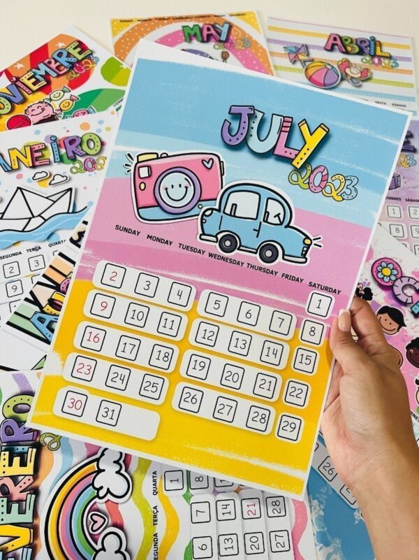 Calendário Infantil 2023 Pedagógico Arquivo Digital Em Pdf