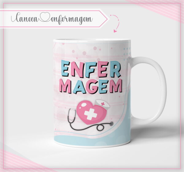 caneca enfermagem profissoes arte digital canecas profissoes