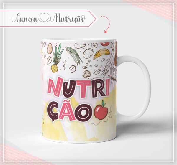 Caneca Nutrição Profissões (Arte digital) - Imagem 2