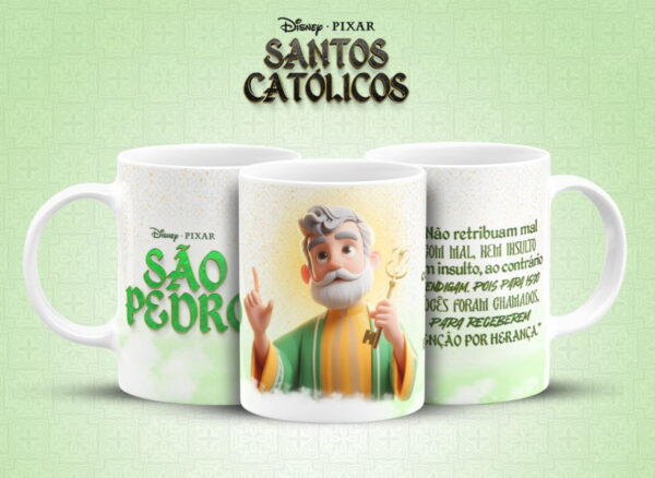 Caneca Santinhos Católicos Pixar - Arquivo Digital - Imagem 4