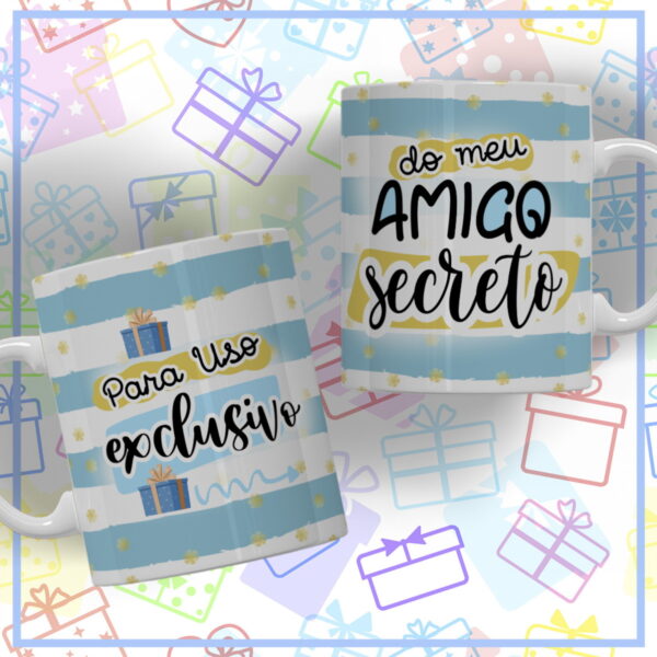 Canecas Amigo Secreto - Arquivo Digital - Imagem 2