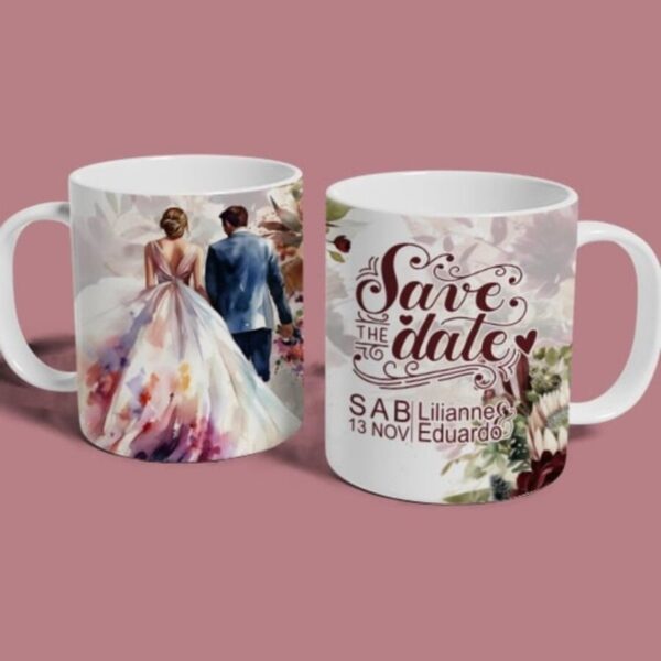 Canecas Save The Date - Arquivo Digital - Imagem 2