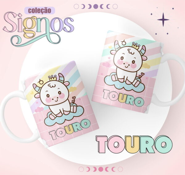 Canecas Signos Candy - Arquivo Digital - Imagem 3