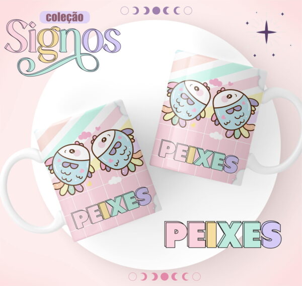 Canecas Signos Candy - Arquivo Digital - Imagem 2