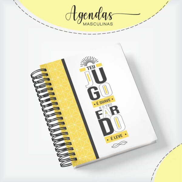 capa agenda masculina teu jogo arquivo digital papelaria personalizada