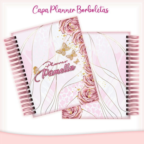 capa planner borboletas arquivo digital capas planners