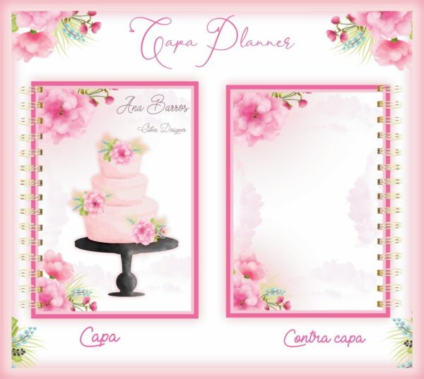 capa planner confeitaria arq digital arte digital