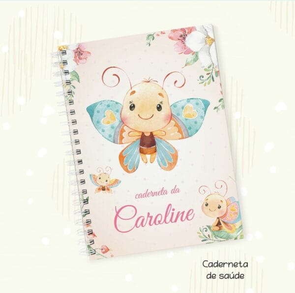 capa vacinacao borboleta cute arquivo digital capa borboleta