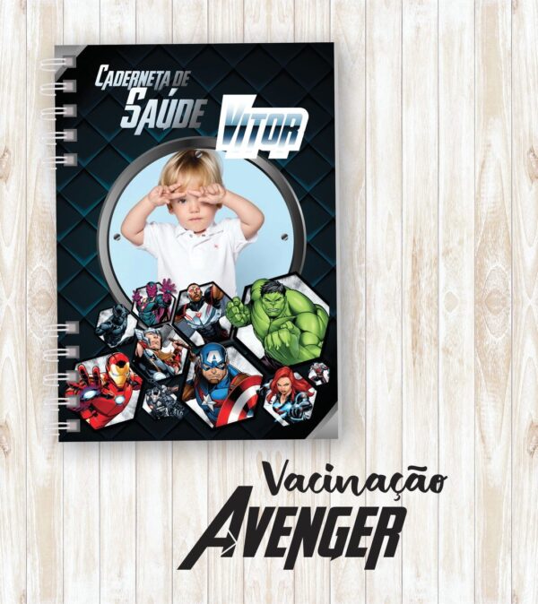capa vacinacao menino vingadores arquivo digital caderneta vacinacao